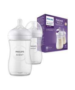 Set de 2 Biberones de 9oz Natural 2.0, Philips Avent