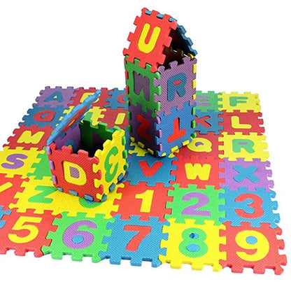 Pisos de Foam de Letras y Numeros. Juegos Educativos.