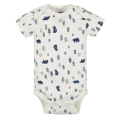 Bodysuits Bebé Niño Osito Manga Corta 3 Piezas, 0-3M, Gerber