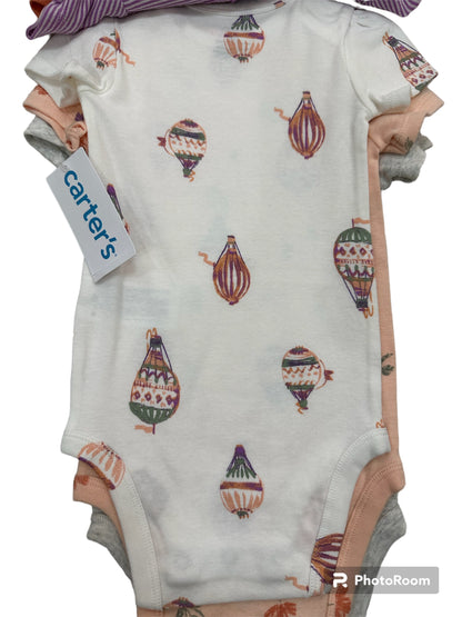 Carter's Set de 5 onesies Rosado/Morado