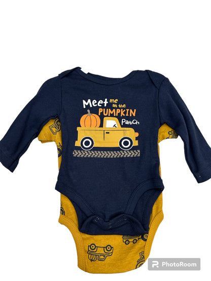 Koalababy set de 2 onesies calabaza