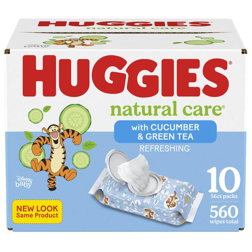 Caja de Wipes Huggies 560 wipes (10und x 56 hojas)